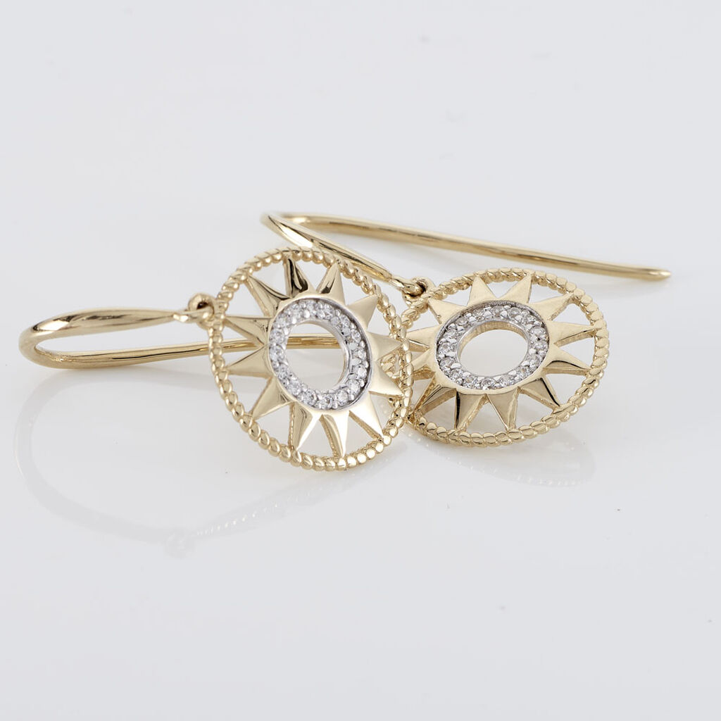 Boucles D'oreilles Or Jaune Thallya - Spannringe Damen | OROVIVO