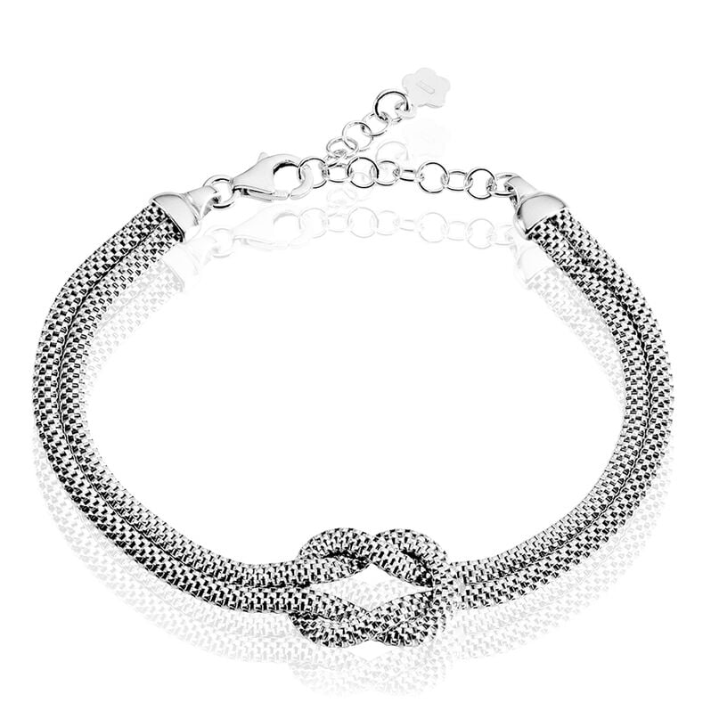 Bracelet Madison Argent Blanc - Spannringe Damen | OROVIVO
