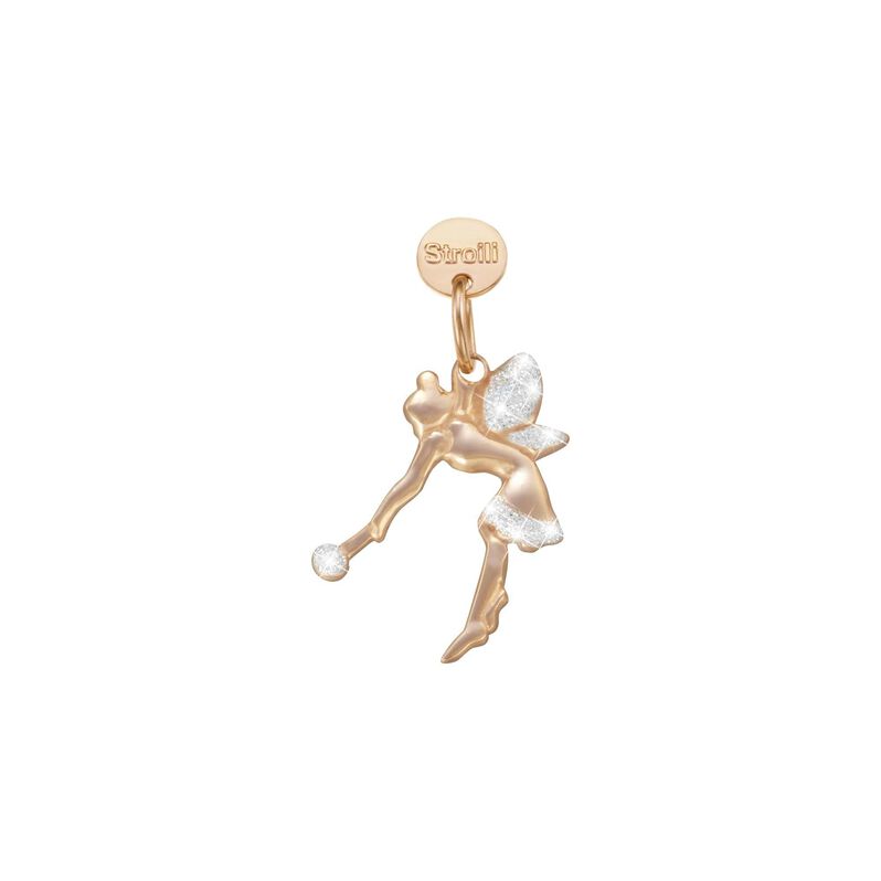 Charm in argento rosato e glitter - Spannringe Damen | OROVIVO