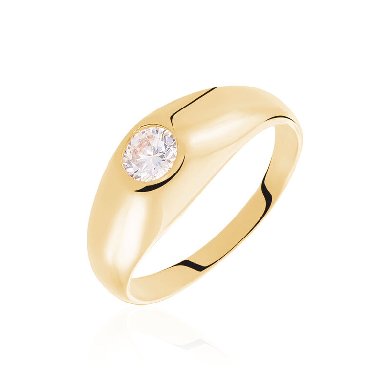 Anello Golden Dream Placcato Oro Giallo Cubic Zirconia - Spannringe Damen | OROVIVO