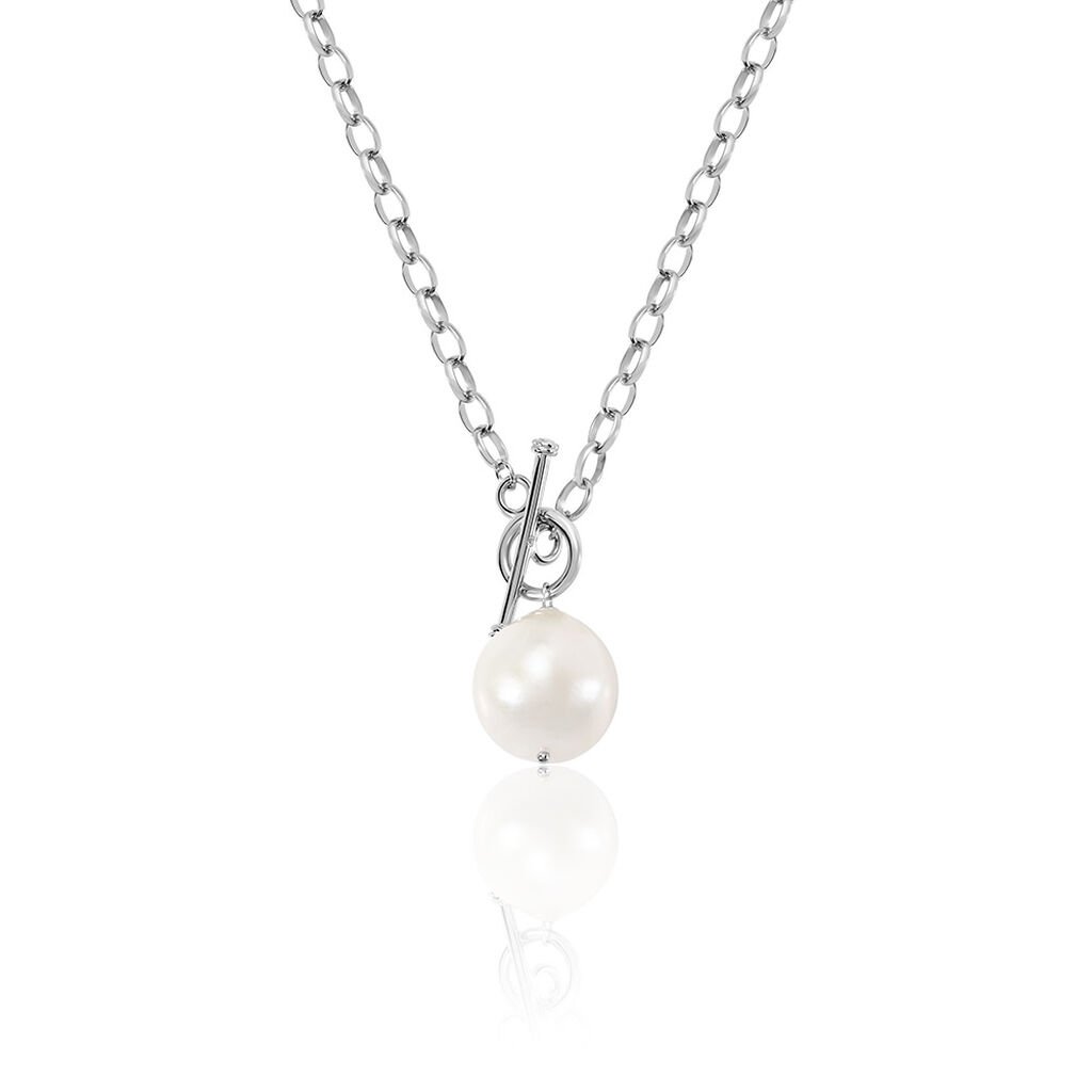 Damen Collier Silber 925 Barock Weiß Granda 4,6cm -  Damen | OROVIVO