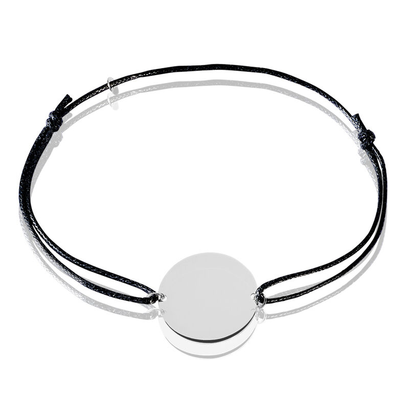 Bracelet Pastille Gravable Or Blanc - Spannringe Damen | OROVIVO
