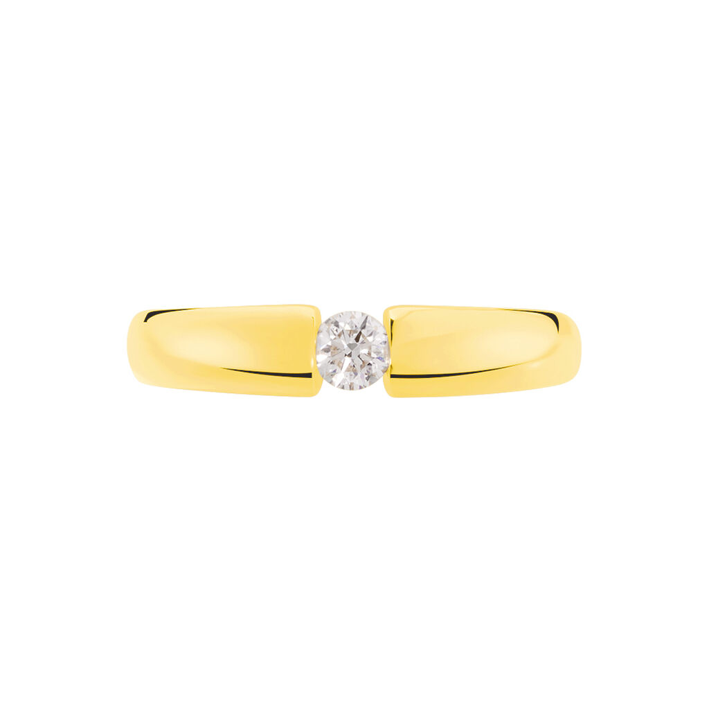 Spannring Gold 585 Diamant 0,2ct - Ringe mit Edelsteinen Damen | OROVIVO
