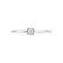 Illusion Damen Ring Weißgold 375 (9 Karat) Diamant Weiß 0,07 ct Viereck