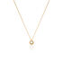 LISELOTTE Damen Collier Gold 375 (9 Karat) Diamant Wei&szlig; 0,04 ct Blume