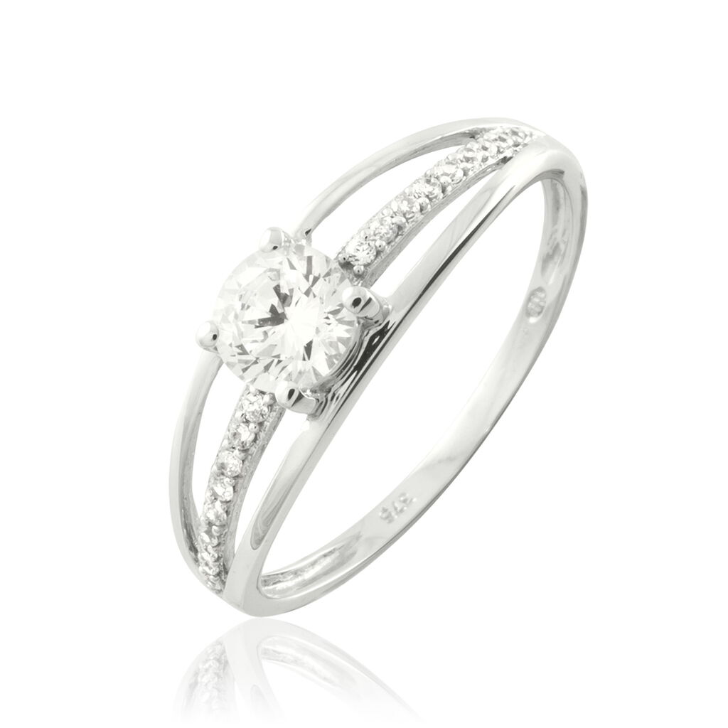 Bague Nevae Or Blanc Oxyde De Zirconium - Spannringe Damen | OROVIVO