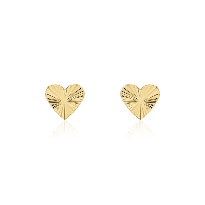 Boucles D'oreilles Puces Dollie Plaqué Or Jaune - Spannringe Damen | OROVIVO