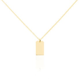 Damen Halskette Silber 925 Vergoldet Gravur - Ketten mit Anhänger Damen | OROVIVO