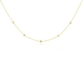 Damen Halskette Gold 375 Zirkonia  - Ketten mit Stein Damen | OROVIVO