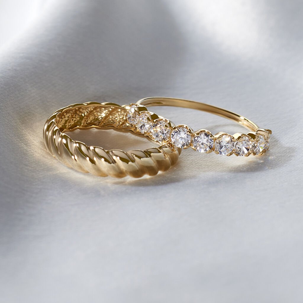 CROISSANT Damen Ring Gold 375 (9 Karat) B 4,8 mm