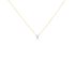 Illusion Damen Collier Gold 375 (9 Karat) Diamant Weiß 0,07 ct Viereck