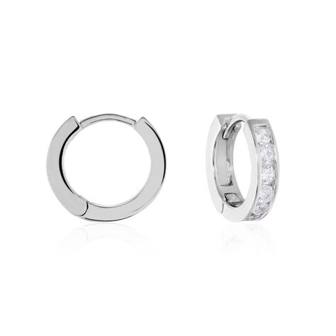 Damen Creolen Silber 925 Zirkonia - Creolen Damen | OROVIVO