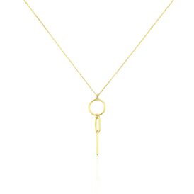 Damen Halskette Gold 375 Kreis Stab - Ketten mit Anhänger Damen | OROVIVO