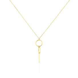 Damen Halskette Gold 375 Kreis Stab - Ketten mit Anhänger Damen | OROVIVO