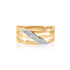 LIORA Damen Ring Gold 375 (9 Karat) Diamant Wei&szlig; 0,01 ct