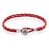 GREGOR 1 Herren Armband Stoff Rot Knoten