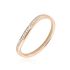 Memo Magga Damen Ring Rosegold 375 (9 Karat) Diamant Wei&szlig; 0,1 ct B 2 mm