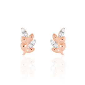 Damen Ohrstecker Silber 925 Rosé Vergoldet - Ohrstecker Damen | OROVIVO