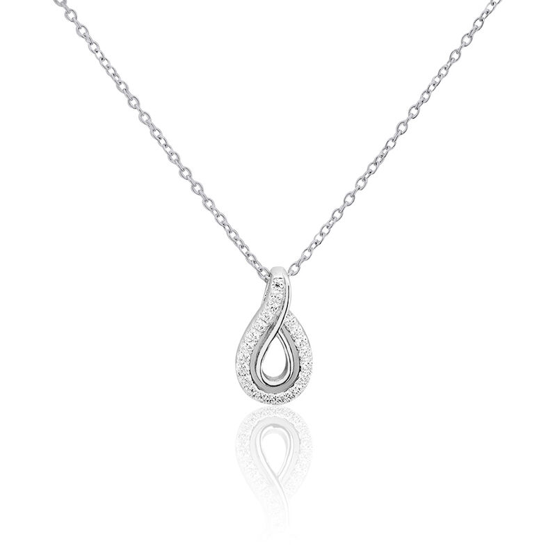 Collier Sixtine Argent Blanc Oxyde De Zirconium - Spannringe Damen | OROVIVO