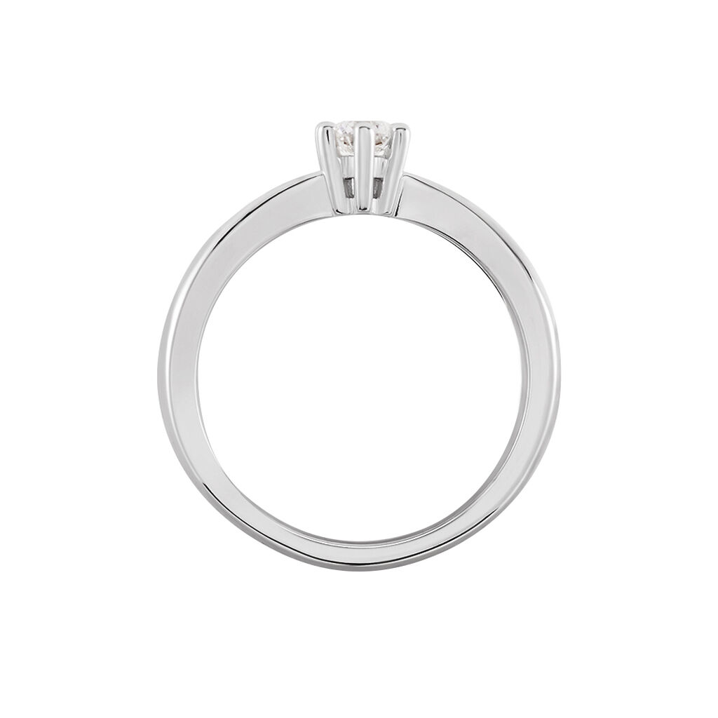 Damen Ring Weißgold 750 Diamant 0,2ct Rome  - Verlobungsringe Damen | OROVIVO