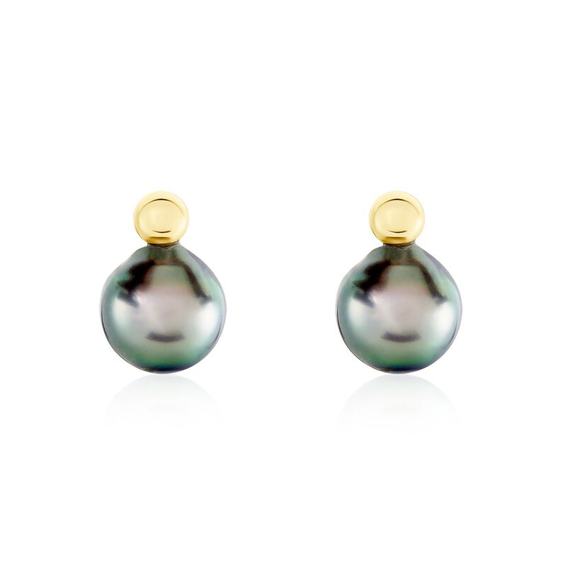 Boucles D'oreilles Or Jaune  Et Perle - Spannringe Damen | OROVIVO
