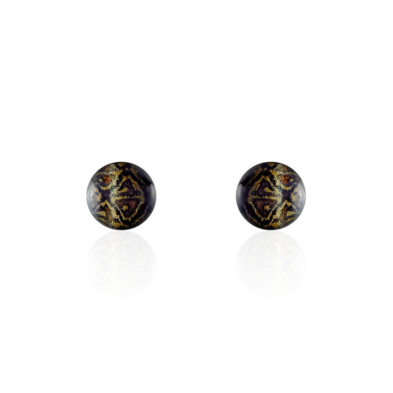 Boucles D'oreilles Puces Acier Gris - Spannringe Damen | OROVIVO