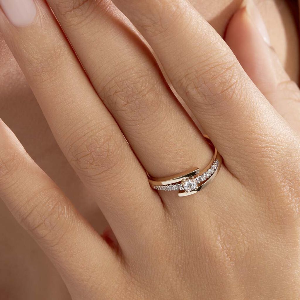 Ring Goldplattierung Und Oxid - Hochzeitsringe Damen | OROVIVO