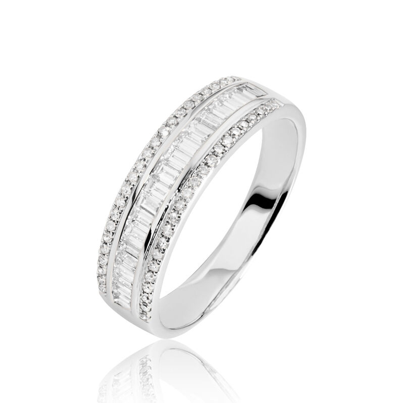 Bague Eugenie Or Blanc Diamant - Spannringe Damen | OROVIVO