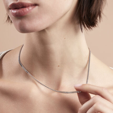 Damen Panzerkette Flach Silber 925  - Halsketten Damen | OROVIVO