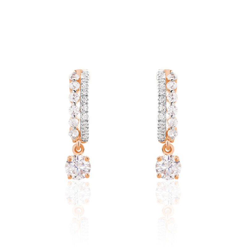 Boucles D'oreilles Or Rose Alie Oxyde - Spannringe Damen | OROVIVO