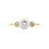 HARMONY Damen Ring Gold 375 (9 Karat) Zuchtperle Wei&szlig;