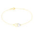 ELENO Damen Armband Gold Bicolor 375 (9 Karat) Doppelherz