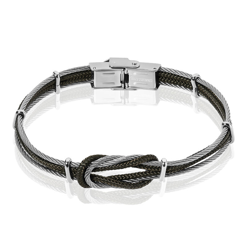 Bracelet Marino Acier Nœud Marin Cable - Spannringe Herren | OROVIVO