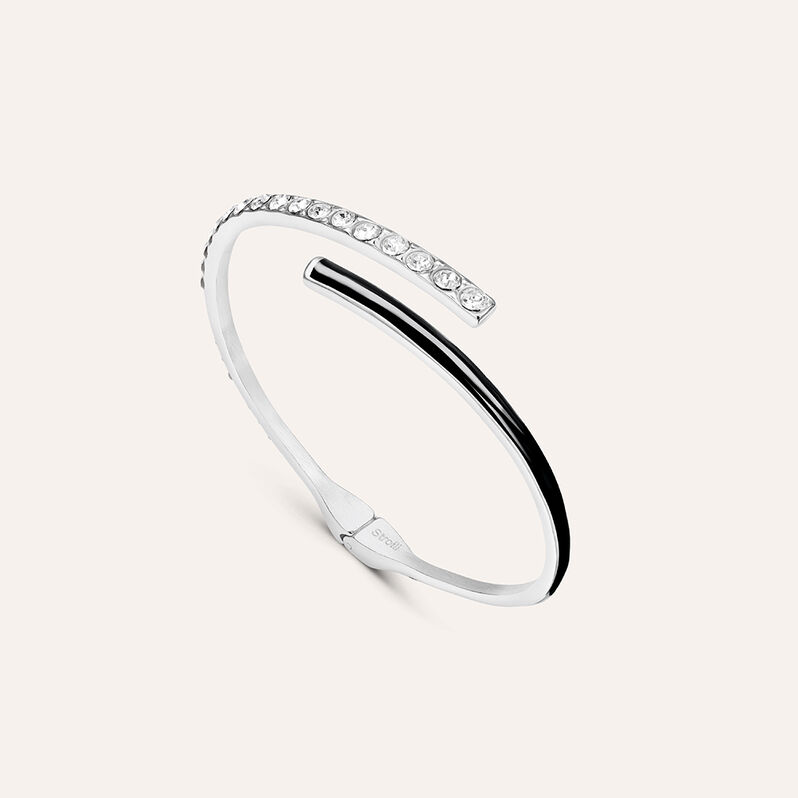 Bangle Lady Sweet Acciaio Cristallo - Spannringe Damen | OROVIVO
