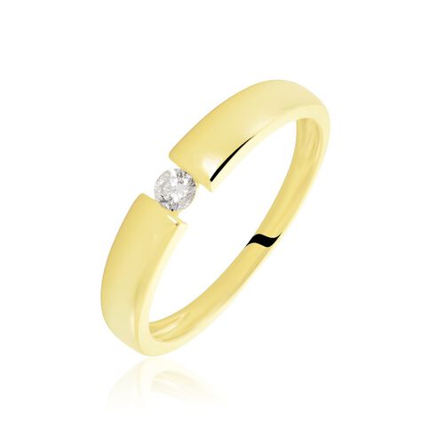 Spannring Gold 375 Diamant 0,08ct Kreis Valencia - Hochzeitsringe Damen | OROVIVO