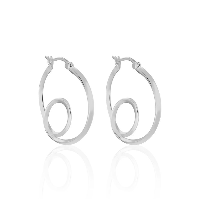 ANNA Damen Creolen Silber 925 B 3 mm - Creolen Damen | OROVIVO