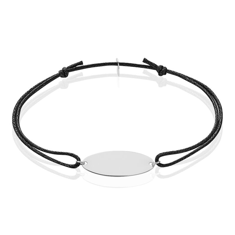 Bracelet Ovale Gravable Or Blanc - Spannringe Damen | OROVIVO