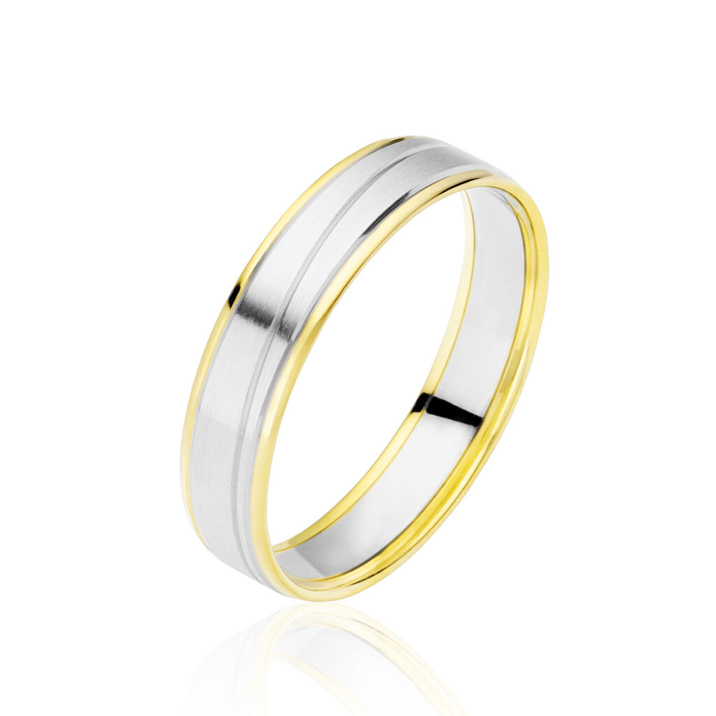 Alliance Juditha Ruban Plat Or Bicolore - Spannringe Unisex | OROVIVO