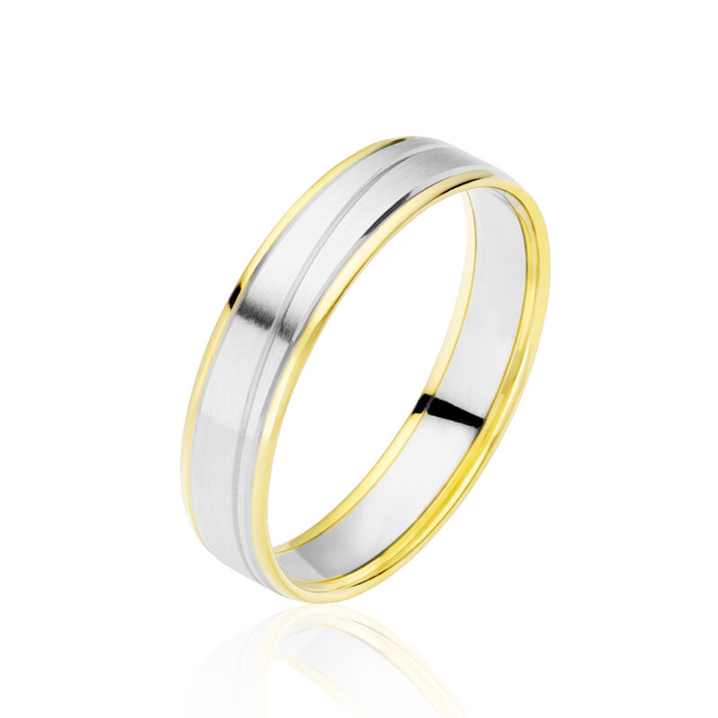 Alliance Juditha Ruban Plat Or Bicolore - Spannringe Unisex | OROVIVO