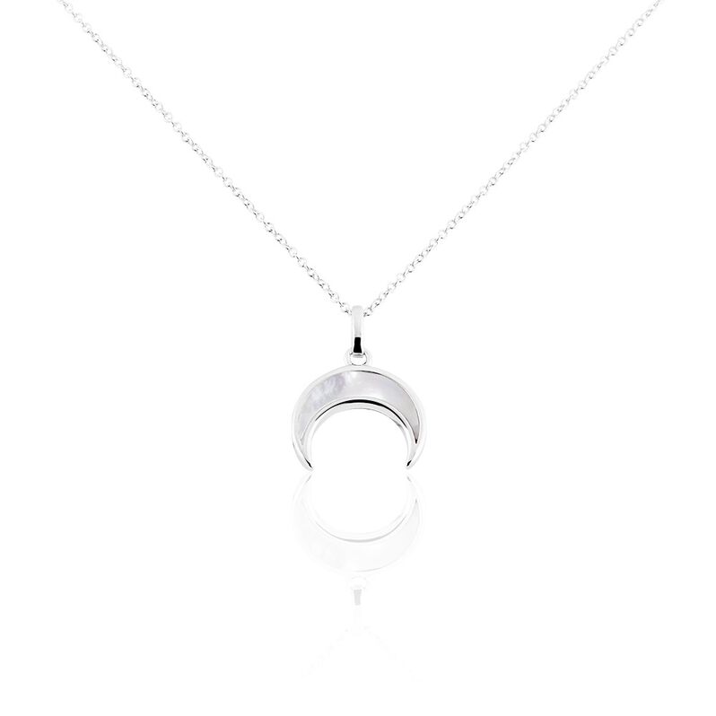 Collier Zea Argent Rhodié Nacre - Spannringe Damen | OROVIVO