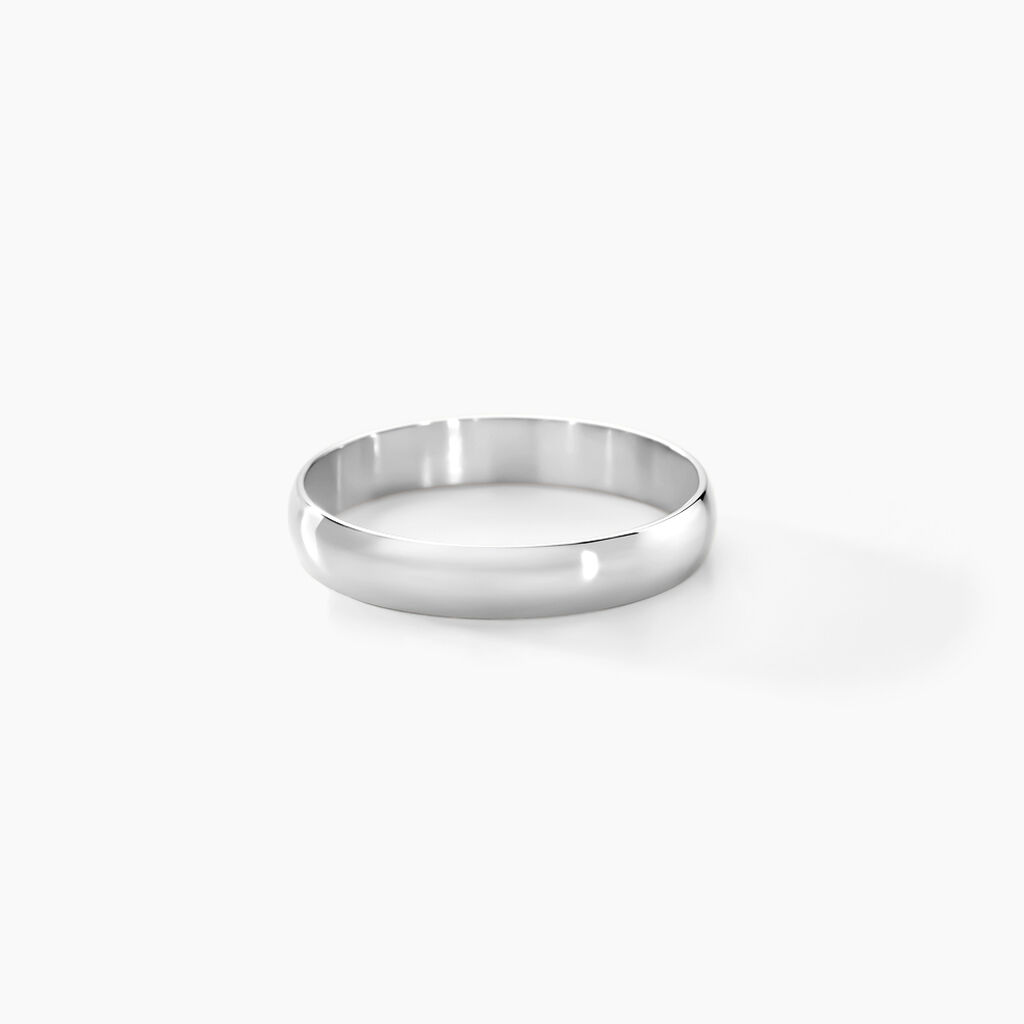 Alliance Meredithe Demi Jonc Classique Or Blanc - Spannringe Familie | OROVIVO