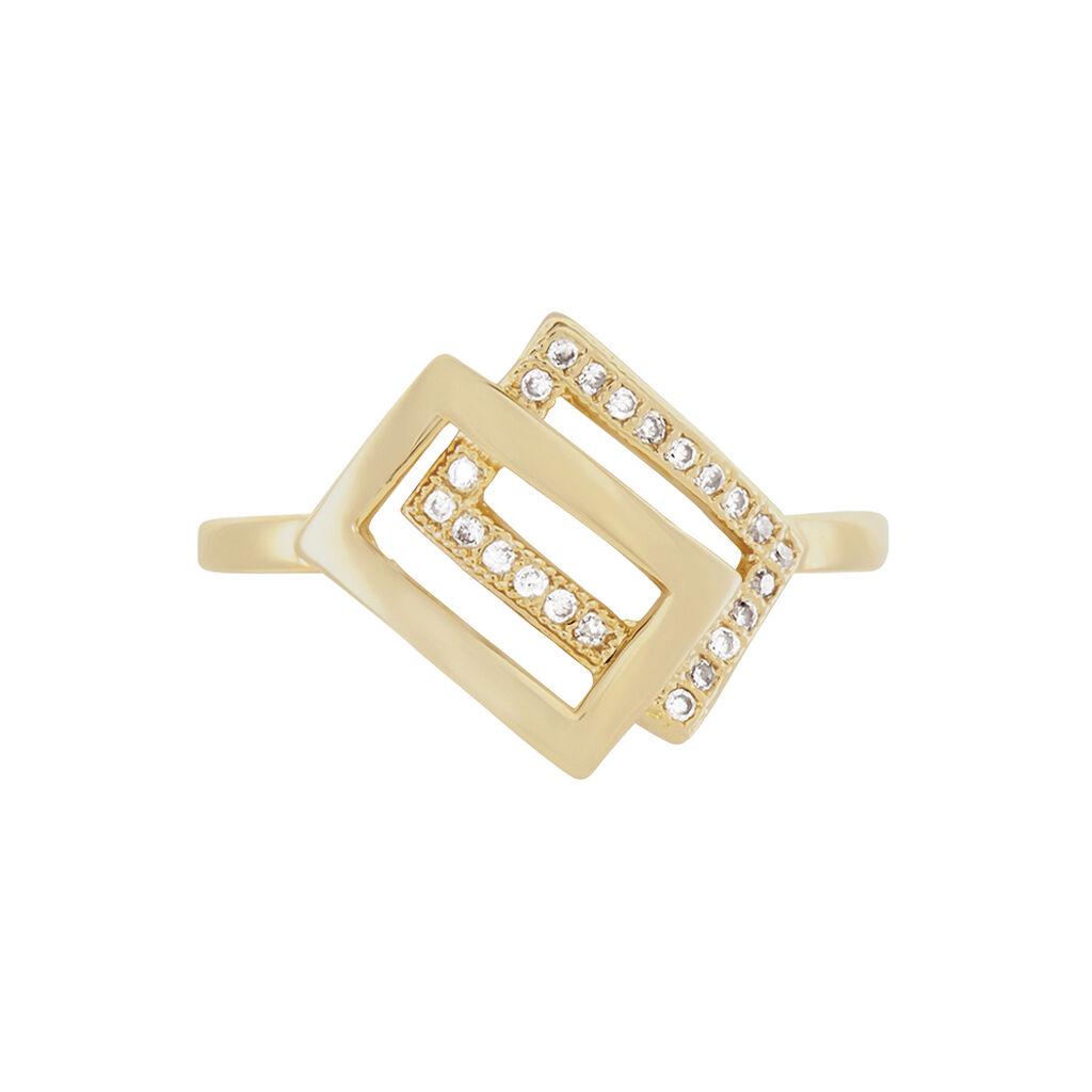 Damen Ring Vergoldet Zirkonia Glogina  - Ringe mit Stein Damen | OROVIVO