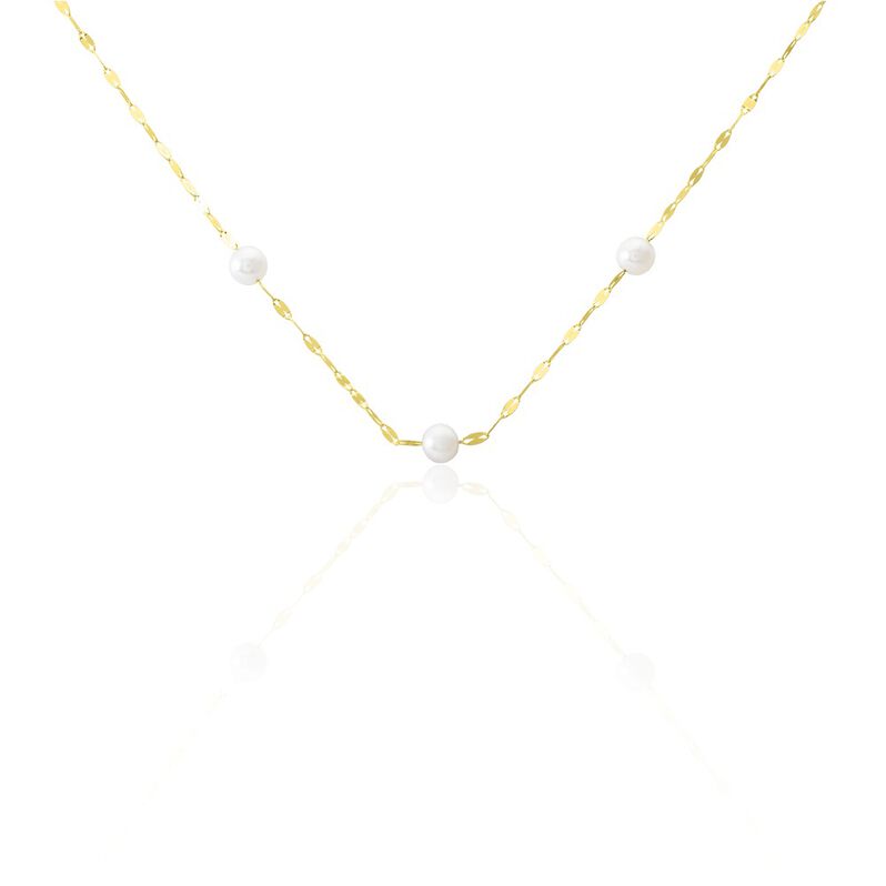 Collier Hedi Or Jaune Perle De Culture - Spannringe Damen | OROVIVO