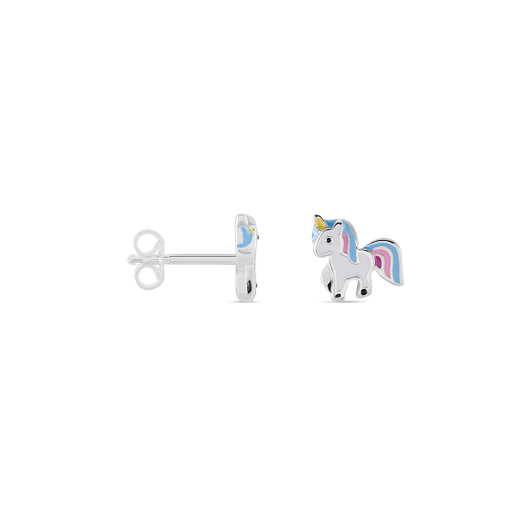 Kinder Ohrstecker Silber 925 Einhorn Aadhya  - Ohrstecker Kinder | OROVIVO