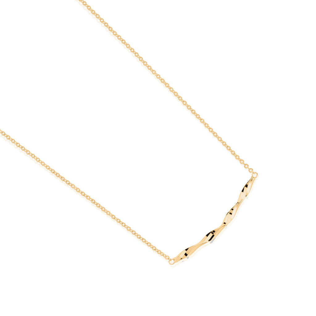 Jutui 1 Damen Collier Gold 585 (14 Karat), Collier ohne Stein