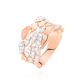 Damenring Roségold 750 Diamanten 0,47ct - Ringe mit Edelsteinen Damen | OROVIVO