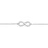 KLOTHILDA Damen Armband Wei&szlig;gold 375 (9 Karat) Zirkonia Wei&szlig; 0,05 ct Unendlichkeit