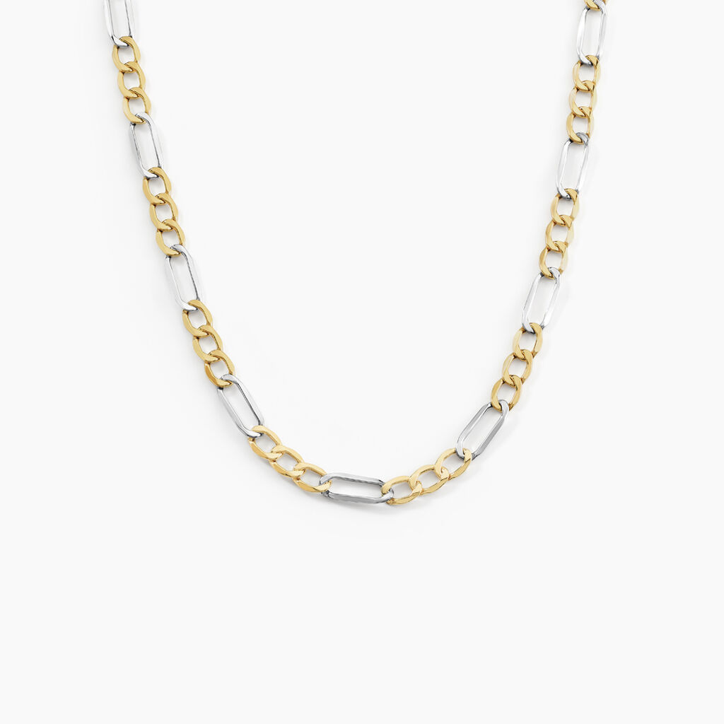 Chaîne Cameo Maille Alternee 1/3 Or Bicolore - Spannringe Herren | OROVIVO