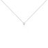 ROME Damen Collier Weißgold 375 (9 Karat) Diamant Weiß 0,1 ct