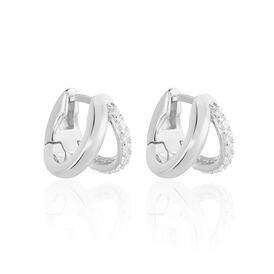 Damen Creolen Silber 925 Zirkonia - Creolen Damen | OROVIVO